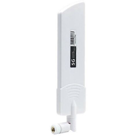 1 antenne 5G/3G/4G/GSM à gain de bande complet de 40 dBi, connecteur SMA mâle blanc (1/5)