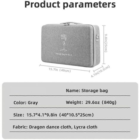 Sac bandoulière pour 4 accessoires de rangement pour stabilisateur de cardan --- (1/5)