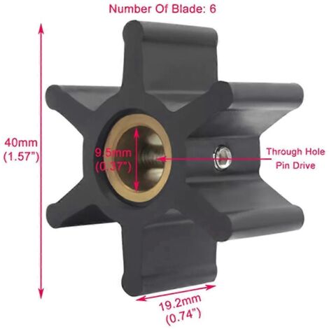 Turbine de pompe à eau pour 104211-42070 104211-42071 FIT-- (1/5)