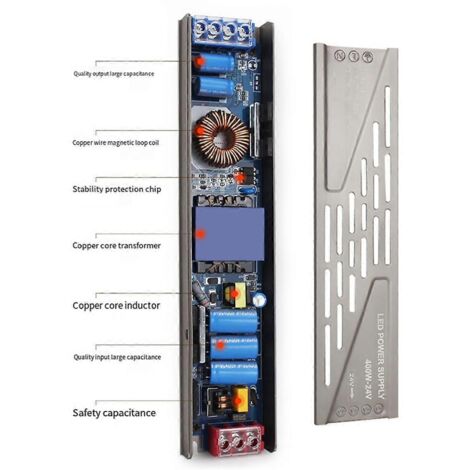 Transformateur 24 volts, transformateur LED à tension constante 300 W (1/5)