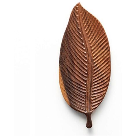 Plateau repas, pour plats cuisinés, salades et pain, petit format (feuilles fines nervures) (1/5)
