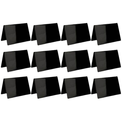 Mini-tableaux noirs pour étiquettes alimentaires, petites étiquettes pour buffets et fêtes, lot de 12. (1/5)