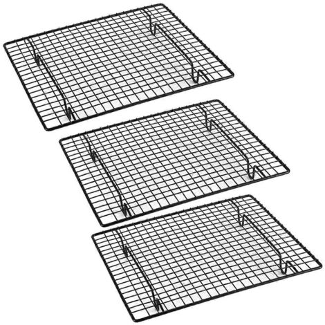 Grille de refroidissement carrée antiadhésive pour gâteaux, 25,5 x 23 x 3 cm (1/5)