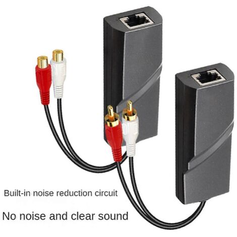 1 paire de rallonges de câble réseau audio à paires torsadées avec émetteur-- (1/5)