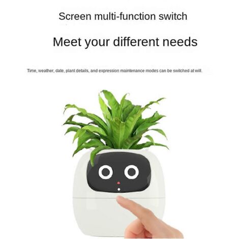 Pot de fleurs intelligent Ivy, petit pot d'intérieur rechargeable par USB, rose (1/5)