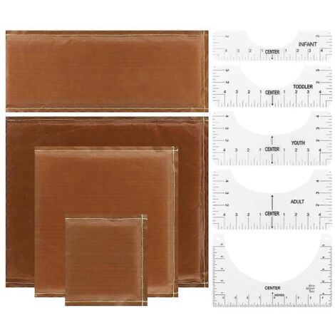 Coussins de presse à chaud, kit de 9 pièces, guide pour le bricolage en vinyle --- (1/5)