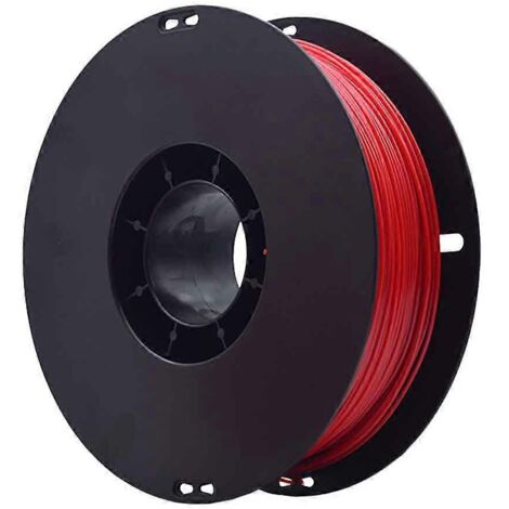 Filament PLA rouge standard pour imprimante 3D, diamètre 1,75 mm, 1000 g par bobine. (1/5)
