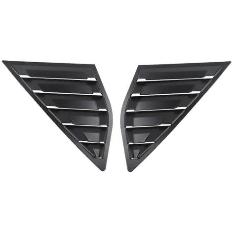 Stores vénitiens latéraux noirs mats pour lunette arrière de voiture - (1/5)