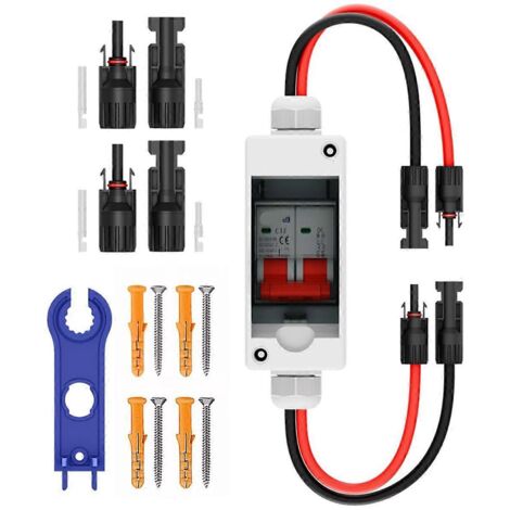 Interrupteur de déconnexion pour panneaux solaires, avec boîtier étanche IP65 -- (1/5)