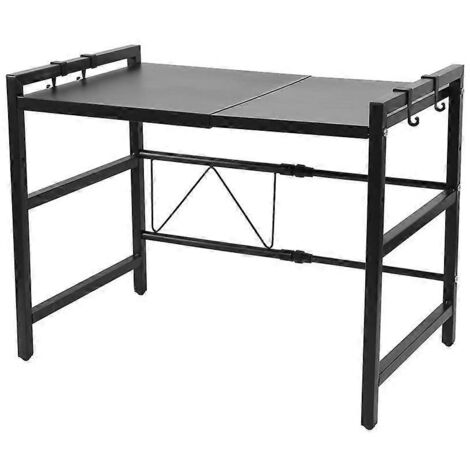 Grille extensible pour four à micro-ondes, étagère de comptoir réglable à 2 niveaux -- (1/5)