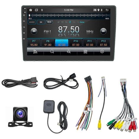 Autoradio 2 DIN avec écran tactile 10 pouces, GPS, Wi-Fi, Bluetooth et caméra de recul (1/5)