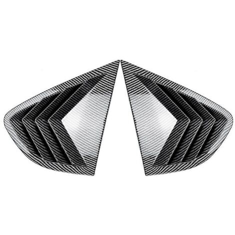 Volets de persiennes de lunette arrière de voiture, revêtement en fibre de carbone -- (1/5)