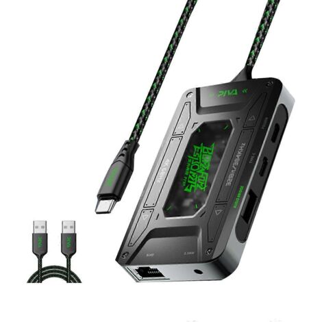 Adaptateur audio Type C, station d'accueil, convertisseur de casque DS7 Pro-- (1/5)