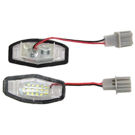 1 paire d'éclairages de plaque d'immatriculation à LED pour Accord-- (1/5)