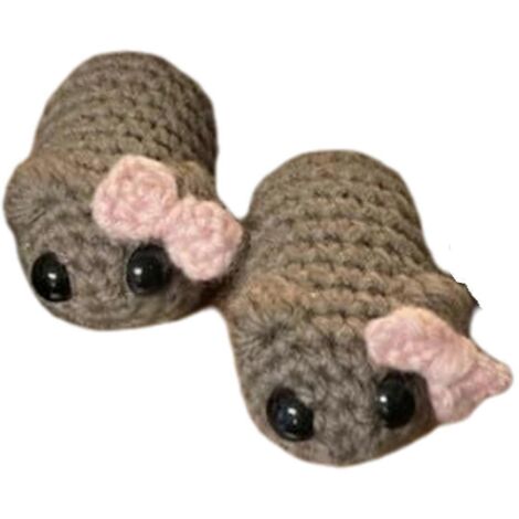 hamster triste, peluche hamster triste, hamster triste au crochet (1/5)