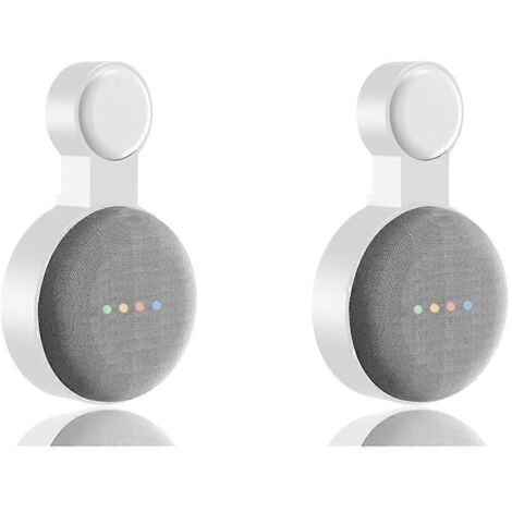 Lot de 2 supports muraux blancs compatibles avec Google Audio Mini (1/5)