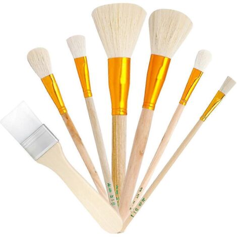 Pinceaux pour peinture acrylique, pinceau à franges, body art, peinture à l'huile -- (1/5)