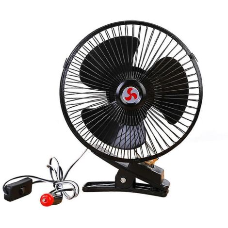 Accessoires noirs - Ventilateur de refroidissement d'air silencieux pour véhicule (1/5)