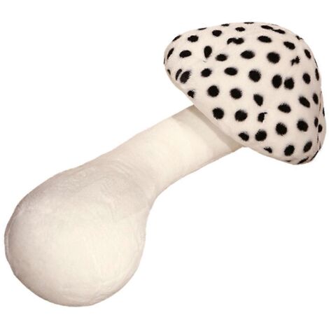 Coussin champignon, peluche décorative pour la maison, blanc-- (1/5)