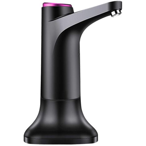 Pompe à eau électrique pour bouteille avec base, distributeur d'eau USB - Gris foncé (1/5)