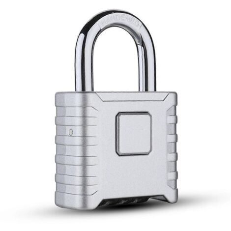 Cadenas à combinaison, cadenas mécanique à combinaison pour casiers (argenté) (1/5)