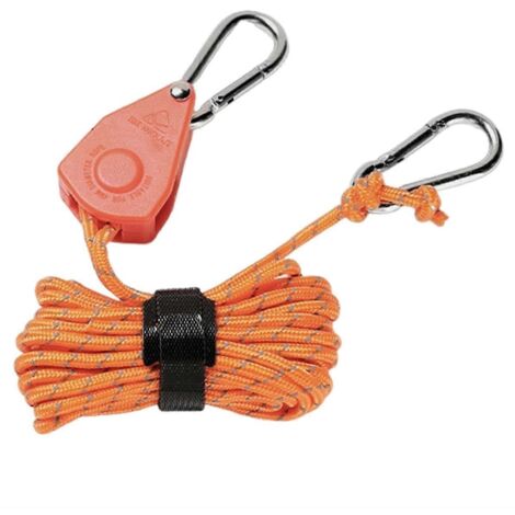 Corde de camping portable réglable orange (lot de 5) (1/5)