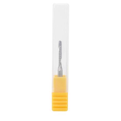 Fraise à spirale monodentée en carbure de 2 mm x 15 mm pour routeur CNC (1/5)