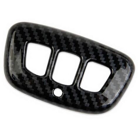 Garniture de bouton de pare-soleil de voiture en fibre de carbone pour 2024-- (1/5)