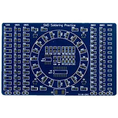 Kit de bricolage pour la soudure de LED SMD NE555 rotatives Fanny Skill (1/5)