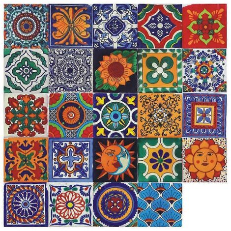 Lot de 24 autocollants 3D en mosaïque de briques pour cuisine - 10 x 10 cm (1/5)