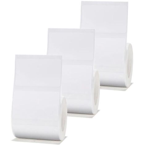 rouleaux de papier étiquette blanche 50 x 30 mm compatibles avec les étiqueteuses B1/21/3S (1/5)