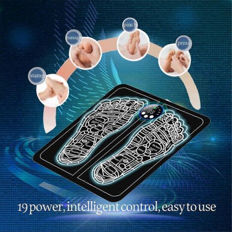 Tapis de massage EMS pliable pour pieds et mollets avec points d'acupuncture A-- (1/5)