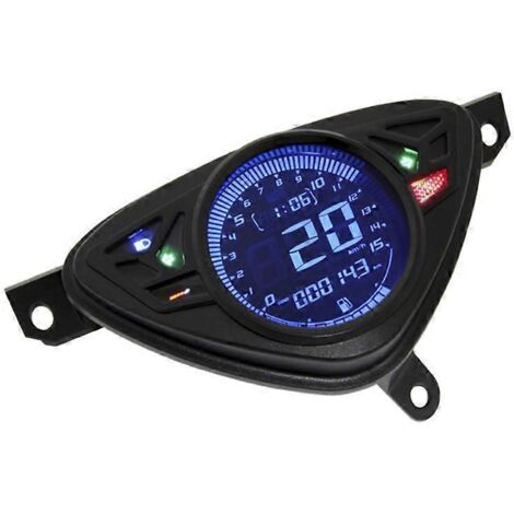 Compteur de vitesse pour moto avec écran LCD couleur et indicateur de température et d'huile --- (1/5)