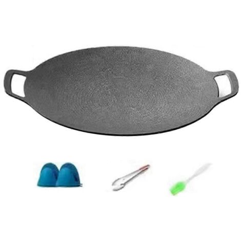 Plaque de cuisson antiadhésive coréenne pour barbecue de camping extérieur de 30 cm (1/5)