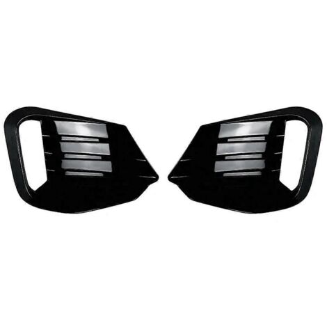 Autocollants décoratifs noirs pour grille de phares antibrouillard avant --- (1/5)