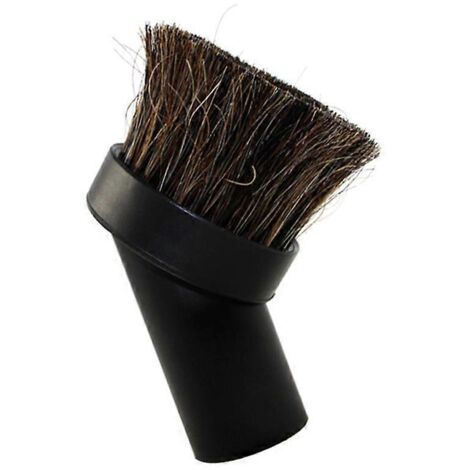 Brosse à poussière ronde de 32 mm, accessoire pour aspirateur en crin de cheval noir de 36 mm -- (1/5)