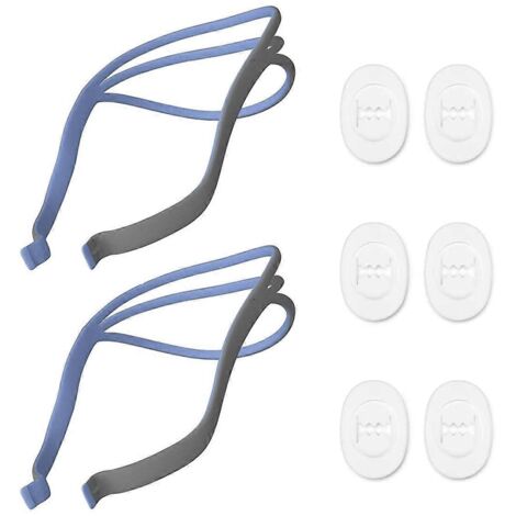 Lot de 2 sangles de fixation pour masque nasal CPAP ResMed Airfit P10 (1/5)