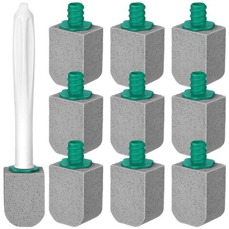 Pierre ponce nettoyante pour cuvette de toilettes, pierre ponce pour toilettes avec long manche. (1/5)