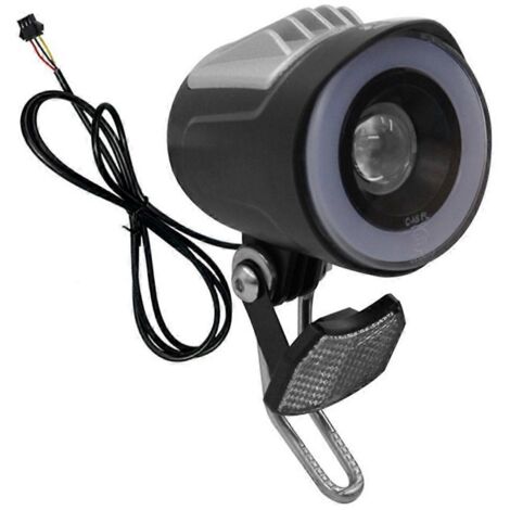 Phare avant pour vélo électrique QD228, klaxon inclus. (1/5)