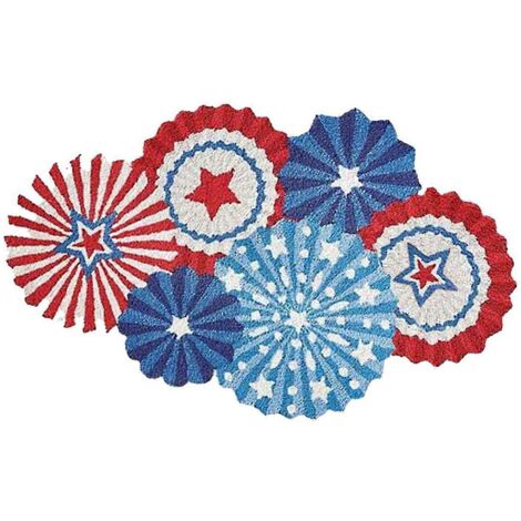 Tapis de porte pour la fête de l'Indépendance - Bienvenue - Tapis de porte intérieur/extérieur antidérapant (1/5)