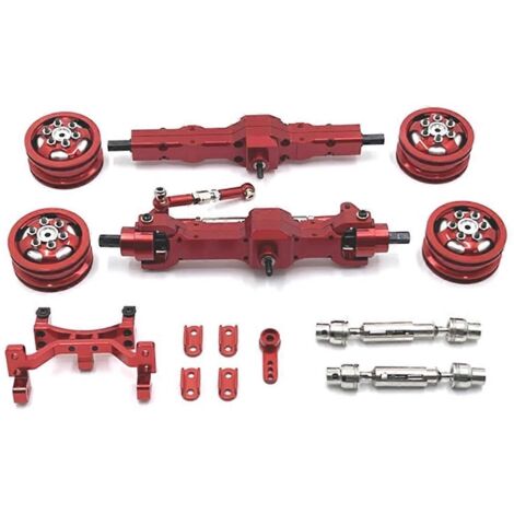 Pour axe de roue de servo de siège de mise à niveau en métal, moyeu de roue, arbre de transmission rouge-- (1/5)