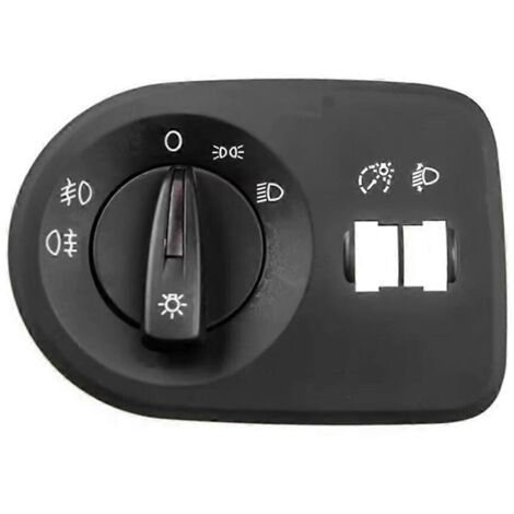 Interrupteur de commande de phares de voiture avec feu antibrouillard pour SEAT - Noir (1/5)