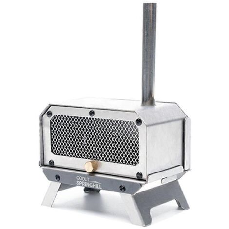 Brûleur d'encens de camping extérieur, mini réchaud à bois pliable pour tente --- (1/5)