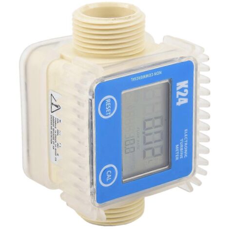 Débitmètre numérique LCD K24 à joint d'étanchéité à l'eau pour liquides -- (1/5)