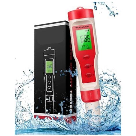 pH-mètre 4 en 1, testeur de pH numérique haute précision (0,01) (1/5)