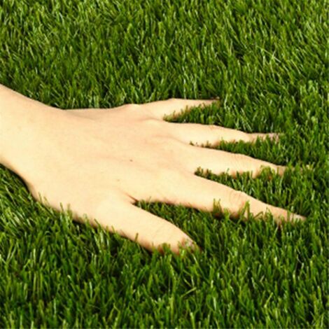 Allauve – Gazon synthétique 50 x 60 cm – Tapis en plastique biodégradable – Drainage rapide – Pour terrasses et espaces extérieurs