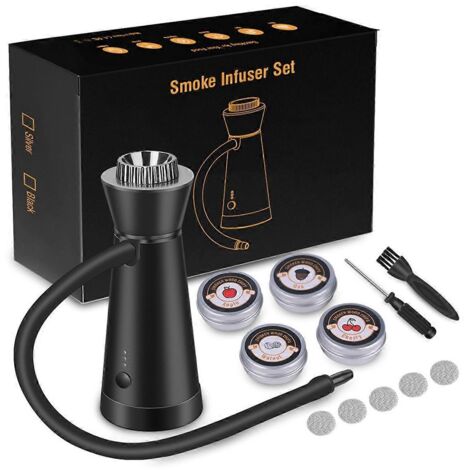 Fumoir à cocktails, outil de fumage électrique portable pour aliments et boissons, (A)-- (1/5)