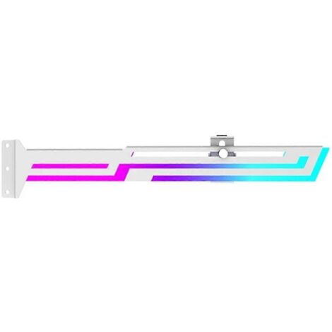 Support de carte graphique ARGB 5V 3 broches, hauteur réglable - Blanc (1/5)
