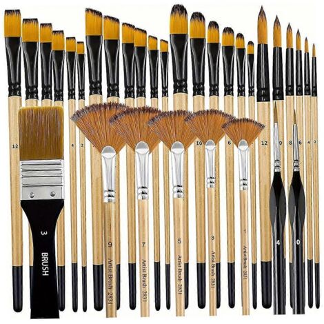 Pinceaux en bois pour enfants - Voir photo (1/5)