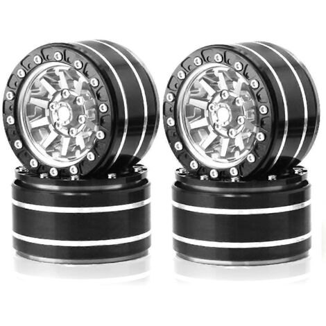 Jante Beadlock en métal de 1,9 pouce, diamètre extérieur 55 mm, argentée (1/5)